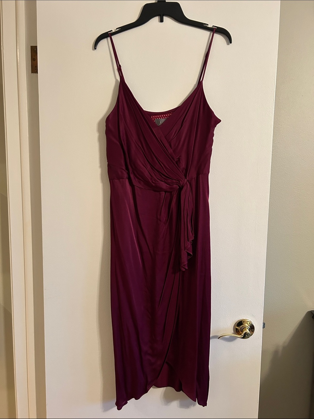 Anthropologie Midi Dress in Deep Berry